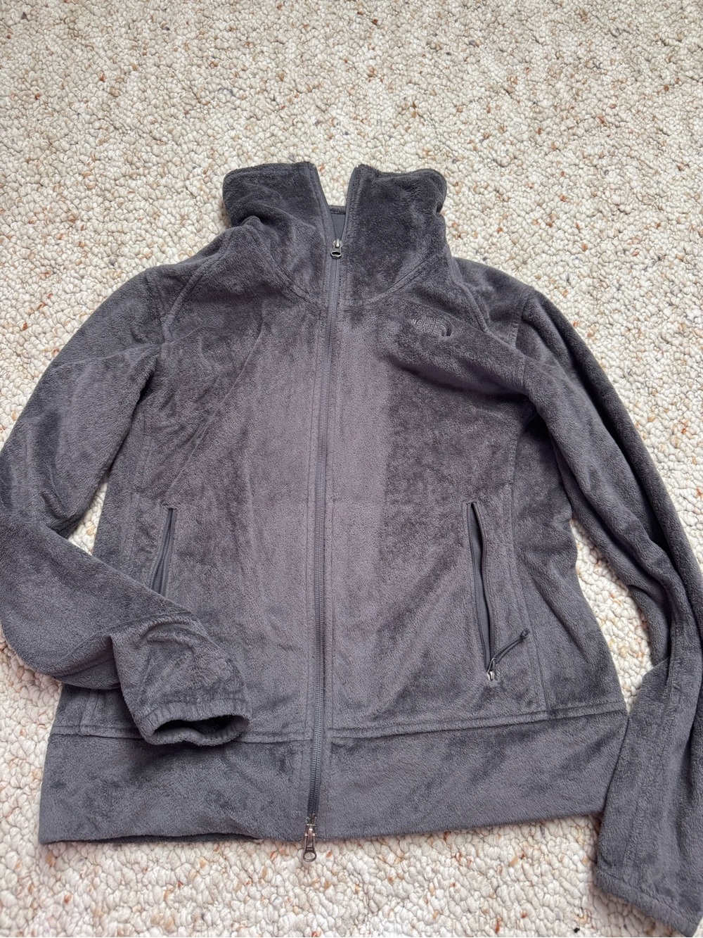 North Face Grey Zip Up